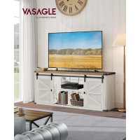 Vasagle Tv Stand For Tvs Up To 65 Inches Farmhouse Entertainment Center With Sliding Barn Doors Tv Console Table For Living Ro