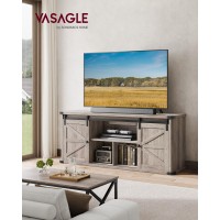 Vasagle Tv Stand For Tvs Up To 65 Inches Farmhouse Entertainment Center With Sliding Barn Doors Tv Console Table For Living Ro