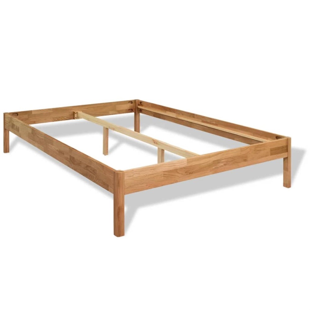 Vidaxl Bed Frame Solid Oak Wood 59.8