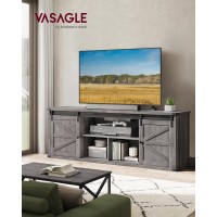 Vasagle Tv Stand For Tvs Up To 75 Inches Farmhouse Entertainment Center With Sliding Barn Doors Tv Console Table For Living Ro