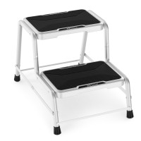 Hbtower 2 Step Stool Stepping Stools For Adults Kids With Nonslip Rubber Feet Heavy Duty Step Stools For Bedroom Kitchen Bath