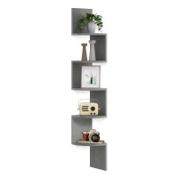 Vasagle Corner Shelf Wall Mount 5Tier Floating Corner Bookshelf Plant Shelf For Bedroom Living Room Bathroom Home Office