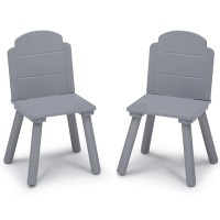 Delta Children Finn Table And Chair Set With Storage Whitegrey