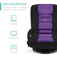 Best Choice Products Swivel Gaming Chair 360 Degree Multipurpose Floor Chair Rocker For Tv Reading Playing Video Games Wlumba