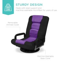 Best Choice Products Swivel Gaming Chair 360 Degree Multipurpose Floor Chair Rocker For Tv Reading Playing Video Games Wlumba