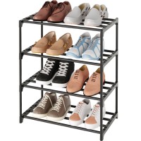 Tauehr Metal Small Shoe Rack Stackable Kids Shoe Stand Narrow Shoe Storage Shelf For 810 Pairs Of Shoes Entryway And Closet Hal