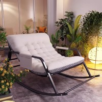 Josiahcq Oversized Patio Recliner Chair,Padded Zero Gravity Chair,Outdoor Chaise Lounge,Double Garden Lounge Chair,Reclining Patio Lounger Chairs For Outside Inside Poolside Camping.