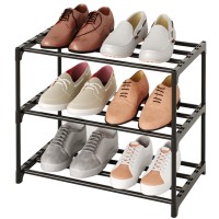 Tauehr Small Stackable Shoe Rack Narrow Kids Shoe Stand Metal Shoe Storage Shelf For 68 Pairs Of Shoes Entryway And Closet Hall