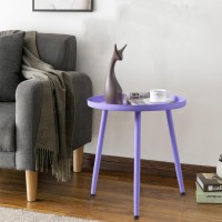 Aojezor Side Table End Table For Any Room Round Side Tables For Small Spaces Lavender