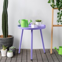 Aojezor Side Table End Table For Any Room Round Side Tables For Small Spaces Lavender