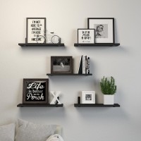 Dollfio Floating Shelves 5 Sets Wall Shelves Wood Floating Shelves For Bedroom Wall D Cor Wall Mounted Floating Bathroom She