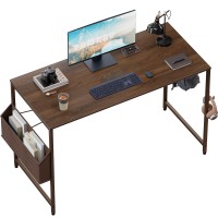 Pamray 47 Inch Computer Desk For Small Spaces With Storage Bag Home Office Work Desk With Headphone Hook Small Office Desk Stu