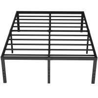 Maenizi 20 Inch King Bed Frame No Box Spring Needed Heavy Duty King Platform Bed Frame Support Up To 3000 Lbs Easy Assembly N