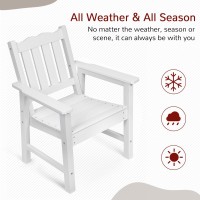 Stoog Oversized Patio Chair Allweather Outdoor Chairs With Curved Backrest 400 Lbs Support Patio Dining Chair For Backyard