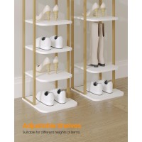 Hzuaneri Vertical Shoe Rack Shoe Shelves Wood Shoe Organizer For Closet Entryway Shoe Tower For Small Spaces Free Standing