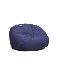 Big Joe Classic Bean Bag Chair Navy Smartmax Durable Polyester Nylon Blend 2 Feet Round