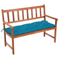 Vidaxl Patio Bench With Cushion 47.2'' Solid Acacia Wood