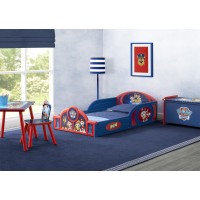 Delta Children Paw Patrol 4Piece Toddler Roominabox Set Includes Sleep And Play Toddler Bed Table 1 Chair And Toy Box