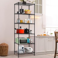 Regiller 6Wire Shelving Metal Storage Rack Adjustable Shelves Standing Storage Shelf Units For Laundry Bathroom Kitchen Pantry