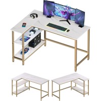 Woodynlux L Shaped Computer Desk Home Office Desk With Shelf Gaming Desk Corner Table For Work Writing And Study Spacesavi