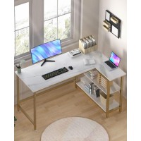 Woodynlux L Shaped Computer Desk Home Office Desk With Shelf Gaming Desk Corner Table For Work Writing And Study Spacesavi