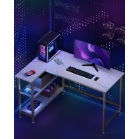 Woodynlux L Shaped Computer Desk Home Office Desk With Shelf Gaming Desk Corner Table For Work Writing And Study Spacesavi