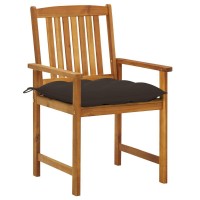 vidaXL Patio Chairs with Cushions 4 pcs Solid Acacia Wood 3061214