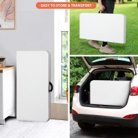 Super Deal 3 Foot Square Folding Card Table Indoor Outdoor Portable Plastic Heavy Duty Foldinhalf Kitchen Or Camping Picnic P