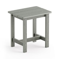 Lue Bona Outdoor Side Table Hdps Small Outdoor Table Rectangle Adirondack Side Table Outside Table For Patio Porch Deck Po