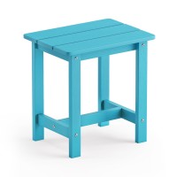 Lue Bona Outdoor Side Table Hdps Small Outdoor Table Rectangle Adirondack Side Table Outside End Table For Patio Porch Pool