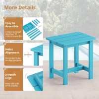 Lue Bona Outdoor Side Table Hdps Small Outdoor Table Rectangle Adirondack Side Table Outside End Table For Patio Porch Pool