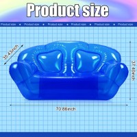 Kigley Transparent Inflatable Sofa Seat Blow Up Chair Yard Portable Inflatable Couch Air Couch Patio Blow Up Furniture For Campi