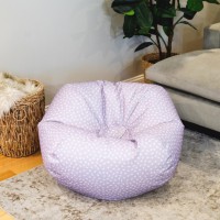 Big Joe Classic Bean Bag Chair Petal Pip Lilac Smartmax Durable Polyester Nylon Blend 2 Feet Round