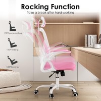 Farini Ergonomic Office Chair Home Office Desk Chair With Headrest High Back Computer Chair With Flipup Armrests And Adjustab