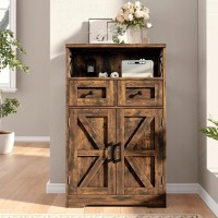 Befrases Farmhouse Storage Cabinet With Drawers And Shelves Freestanding Kitchen Pantry Storage Cabinet Floor Storage Cabinet