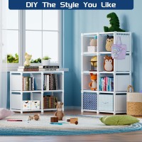 Mavivegue Bookshelf 15 Cube Storage Organizer Book Shelf Organizer Tall Bookcase Shelf Book Casesshelves Cubbies Closet Storage