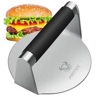 Pmyek Smash Burger Press With Antiscald Handle 59 Inch Hamburger Smasher Tool Meat Bacon Grill Tortilla Press Patty Maker