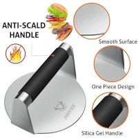 Pmyek Smash Burger Press With Antiscald Handle 59 Inch Hamburger Smasher Tool Meat Bacon Grill Tortilla Press Patty Maker