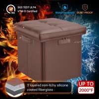 Docsafe Storage Ottoman With Lock Fireproof Folding Ottoman Foot Rest Stool Storage Chest With Storage Safe For Important Docume