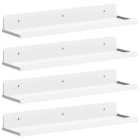 Lifewit Floating Shelves For Wall 4 Pack White Acrylic Shelf 15 Room Decor For Bookcasevinyl Record Displayphotopicture In