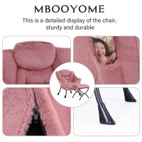 Mbooyome Lazy Chair With Ottoman Modern Accent Chair Contemporary Lounge Leisure Upholstered Sofa Chair Set With Armrests Read