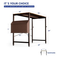 Pamray 32 Inch Computer Desk Small Spaces Desk With Storage Bag For Bedroom Writing And Home Office Work Small Study Desk Table