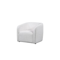 Neos Modern Upholstered Fabric Club Chair (Off White)