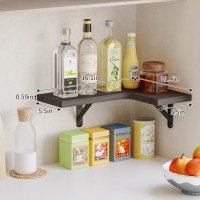 Fixwal Corner Floating Shelves Set Of 5 Wall Mounted Corner Shelf Rustic Wood Wall Shelves For Bathroom Kitchen Bedroom Hom