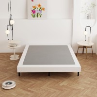 Maenizi Box Spring Full Size Bed 4 Inch Low Profile Heavy Duty Metal Box Spring Bed Base With Fabric Cover Mattress Foundation