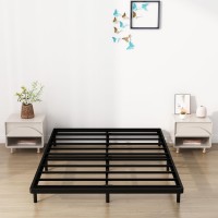 Upcanso Full Size Box Spring Bed Base 2 Inch Low Profile Metal Boxspring Full Size Bunkie Board 2 Inch 3000 Lbs Max Weight Cap