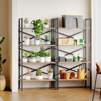 Homeiju 4 Tier Book Shelf 236 W Small Bookcase With Open Shelves Bookshelf With Storage Standing Book Shelves Organizers A