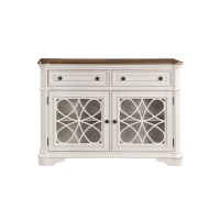 AcME Florian Server, Oak & Antique White Finish DN01656(D0102HR78I2)