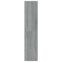 vidaXL Engineered Wood Book CabinetRoom Divider Versatile Furniture with Ample Storage Easy to Clean Gray Sonoma 394x11