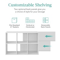 Best Choice Products 6Cube Storage Organizer 11In Shelf Opening Bookcase Display Shelf Customizable W 3 Removable Back Pan